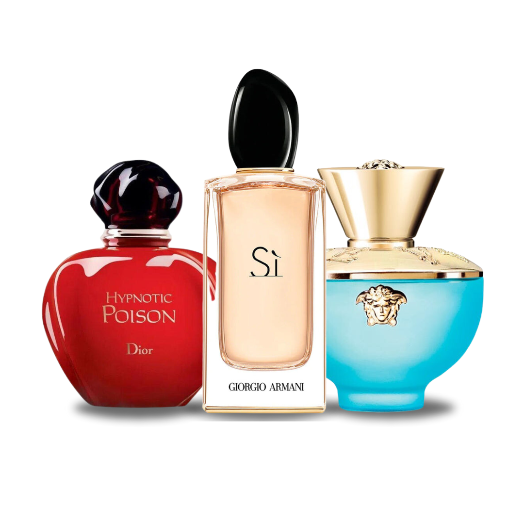 Pack de 3 fragancias HYPNOTIC POISON, SÌ y DYLAN TURQUOISE 100 ml