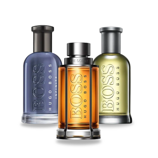 Pack Exclusivo 3 Fragancias – BOSS The Scent, BOSS Bottled & BOSS Bottled Infinite (100 ml cada uno)