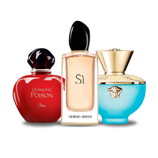 Pack de 3 fragancias HYPNOTIC POISON, SÌ y DYLAN TURQUOISE 100 ml